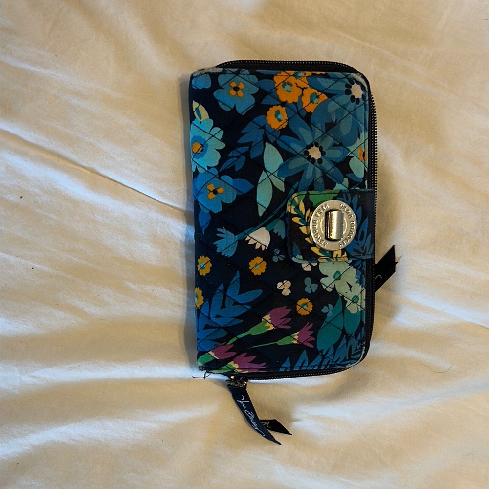 Vera Bradley Floral Zip-Around Wallet